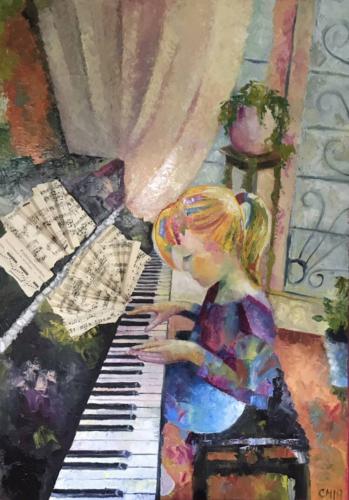 Girl at Piano
