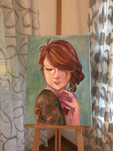 Girl with Tatoo