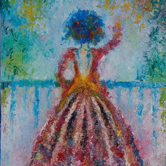 Lady on the Balcony