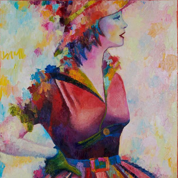 Lady with Green Glove